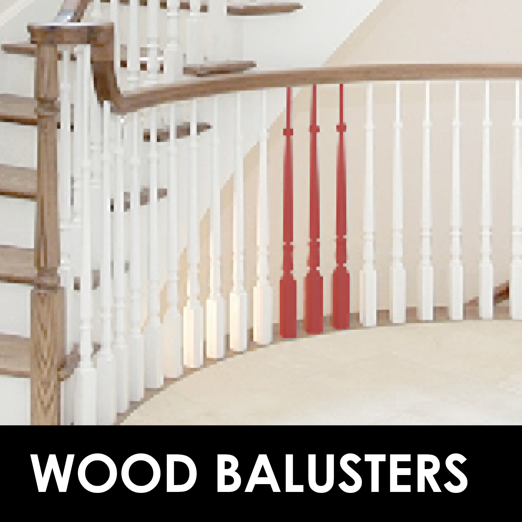 Infill Options - Wood Baluster | Bayer Built Woodworks
